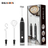 BALASHOV Espumador de Leite Sem Fio - Máquina Portátil para Latte Art e Espresso